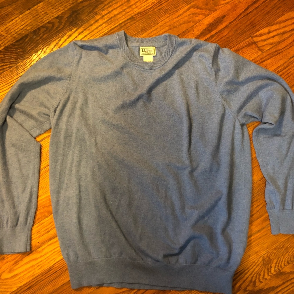 *Cashmere* Men’s LL Bean Sweater Light Blue XL